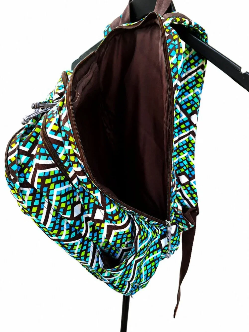 Vera Bradley Rain Forest Lighten Up Backpack Laptop Travel Retired Print